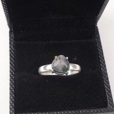 Moss Agate Gemstone 925 Sterling Silver Ring Handmade Jewelry Gift For Women