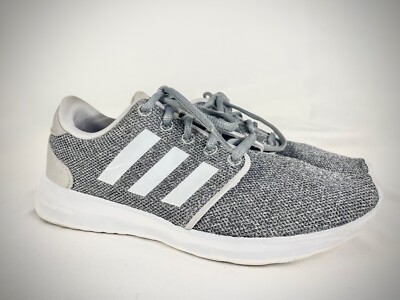 Adidas Womens Cloudfoam QT Racer FX3427 Gray Running Shoes Sneakers Size 6