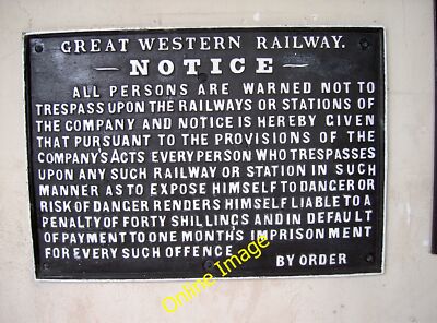 Photo 12x8 Do not expose yourself to danger! Paignton Old warning sign in  c2011