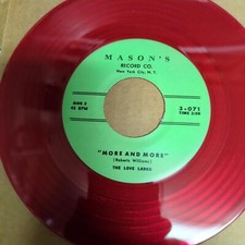 RARE & GREAT LEGEND 45 REPRO 45 BY THE "LOVE-LARKS" MASONS 3-071 RED WAX