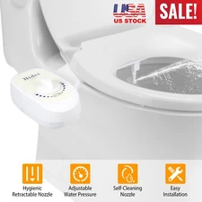 FRESH WATER NON-ELECTRIC ADJUSTABLE ANGLE BIDET TOILET ATTACHMENT