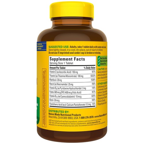 Nature Made Super B-Complex 460 Tablets - Picture 2 of 3