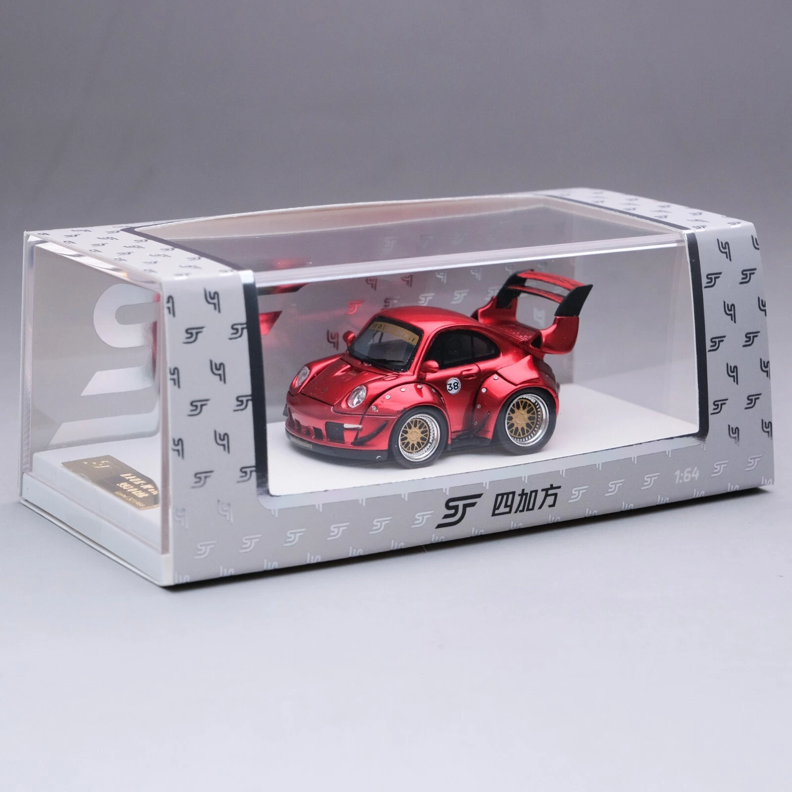 Little Egg SJF 1/64 Porsche RWB 993 Wide-Body Firebird Q Resin Car