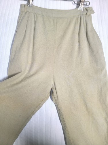 Vtg 50s Wool Cigarette Pants Bill Atkinson Glen Of Michigan Side Zip 25w XS - Picture 3 of 12