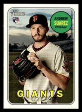 2018 Topps Heritage #629 Andrew Suarez Rookie Card San Francisco Giants