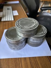 5 Vintage Eastman Kodak Company 35mm Film Canisters - 4" Diameter
