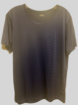Men's Mesh T-shirt Quick-Drying Fitness NWOT size Medium US Blue Poly stretch