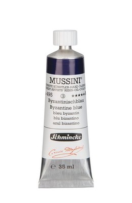 Schmincke - MUSSINI , finest artist's resin oil colors, Byzantine blue - 35 ml