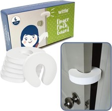 Door Pinch Guard - 6pk. Baby Proof Door Stopper with Soft  Durable Foam
