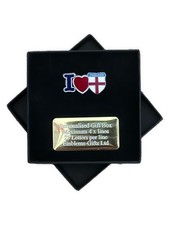 I Love (Heart) England Enamel Badge in Personalised Box
