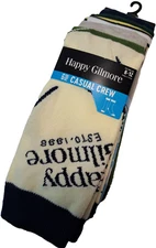 Happy Gilmore Movie Men's Casual Crew Socks 6 Pairs Mens Size 8-12 Bioworld