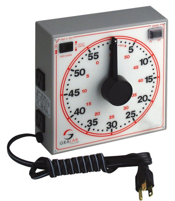 Gralab Model 171 60 Minute General Purpose Timer, 7-1/2'' Length X 7-1/2'' Width X