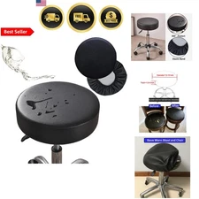 Faux Leather Waterproof Stool Cover Set 2 Pack 13 Inch for Bar Chair Salon