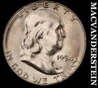 1954-S Silver Franklin Half Dollar - Ch Gem Brilliant Unc+++  Lustrous  #K1786