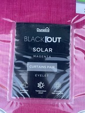 Dunelm Solar magenta    eyelet lined curtains 46 x 90” 