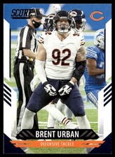 2021 Score Brent Urban Rookie Chicago Bears #129