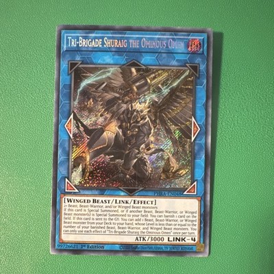 Tri-Brigade Shuraig the Ominous Omen PHRA-EN048 Link Secret 1st Ed.