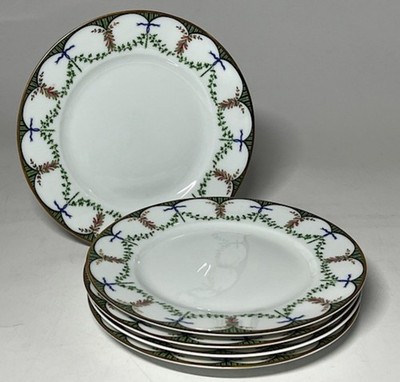 Raynaud Ceralene Limoges Festivites Dessert Plates Set of 5 19cm Made in France