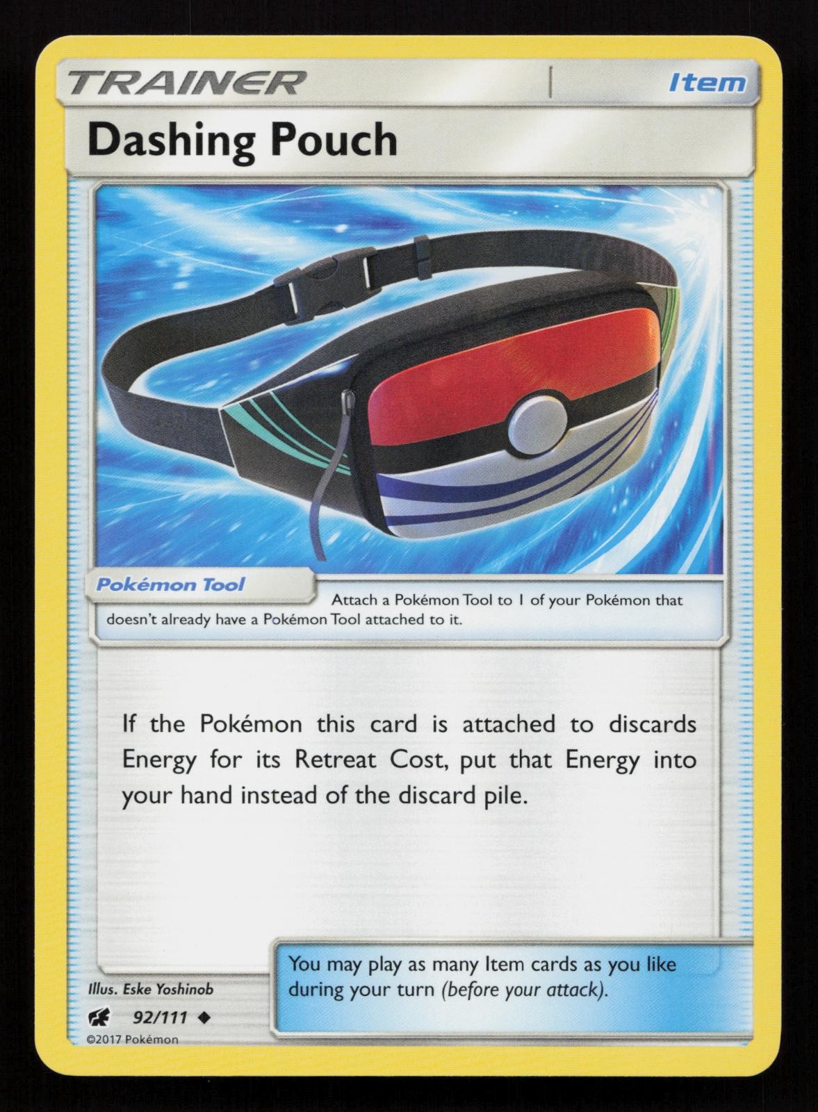 Dashing Pouch 92/111 Uncommon Crimson Invasion Pokemon LP