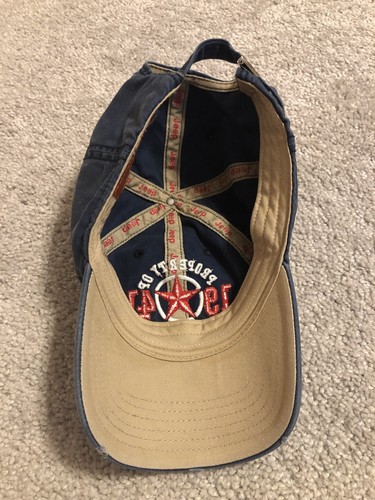 Cappello Vintage Retrò Blu Proprietà Jeep 1941 Berretto a Sfera Cinghia Regolabile Schiena - Foto 10 di 13