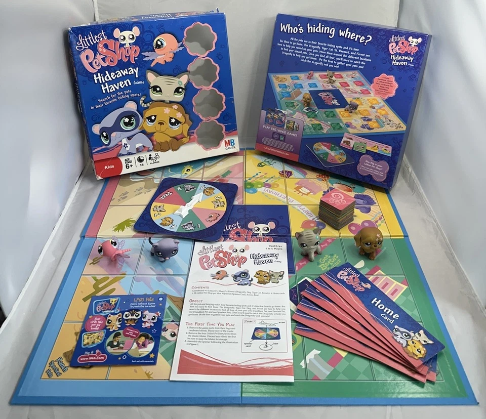 Littlest Pet Shop Hideaway Haven Board Game LPS Hasbro Complete Board Game - Image 3 of 4