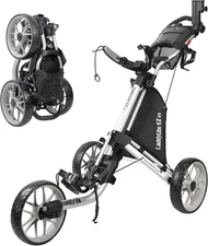 Caddytek Caddylite EZ V8 Golf Push Cart - Lightweight 3 Wheel Foldable Cart with