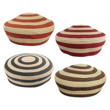Women Stripe Beret Hat Summer Breathable Flat Cap FrenchStyle Painter Hat.