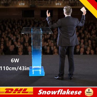 LED Klar Kanzel Rednerpult Podium Christliches Rednerpult Lucite Kirche Kanzel