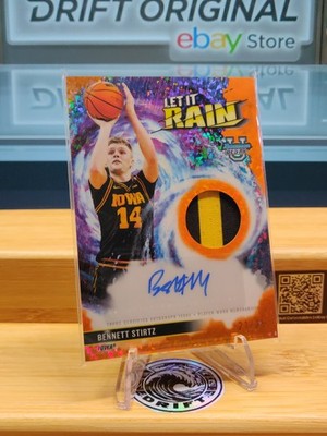 Bennett Stirtz Orange Patch Auto #21/25 SSP 2025-26 Bowman U Best Let it Rain 