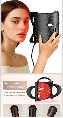 Lovsheme LED Silicone Face Mask Red Light Therapy Anti Acne