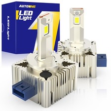 AUTOONE D3S D3R D3C 6000K White LED Headlight Bulbs Canbus Decoder Error Free EE