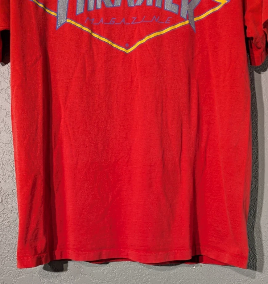 Vintage Thrasher Magazine 80s Single Stitch Men's M T-Shirt Thrasher Skateboard - Image 2 of 4
