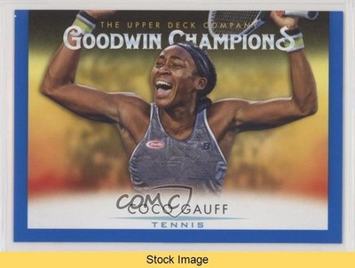2021 Goodwin Champions Horizontal Royal Blue Coco Gauff #62 Rookie RC READ 8u1