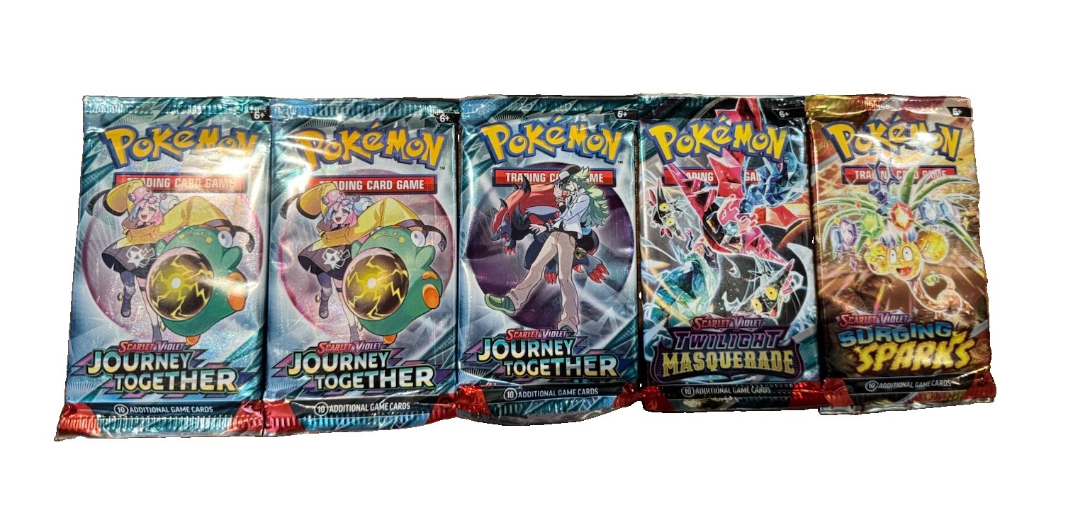 Pokemon - 5 Booster Packs | BUNDLE | READ DESCRIPTION