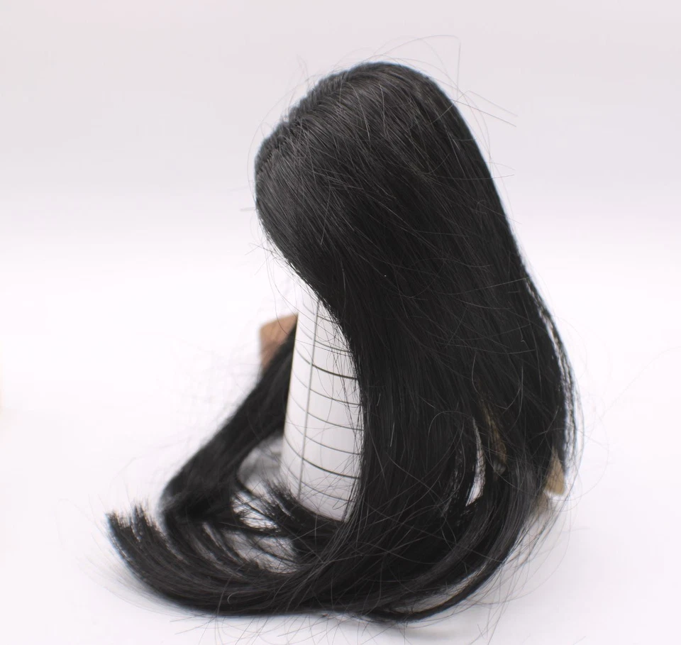NEW Global Dolls Wig Black Mosa 7-8 Made Of Japanese Kanekalon Moda Hair Fiber Foto 2 de 4