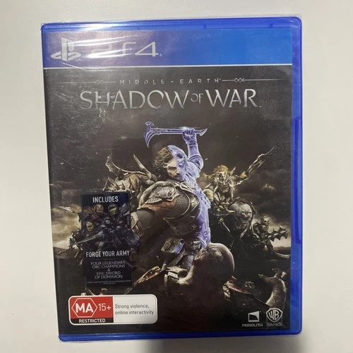 Middle-earth: Shadow of War Playstation 4 (PS4, 2017 PAL) New Sealed VGC