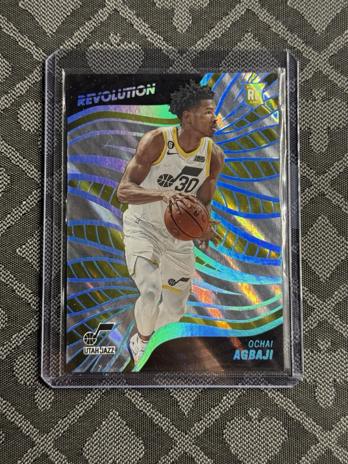 2022 Revolution Basketball Ochai Agbaji Lava 1/10 Book Start - Rookie RC - #121