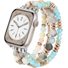 VISOOM Beaded Boho Bracelet Compatible for Apple Watch Band 42mm/44mm/45mm/46...