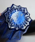 Cobalt Blue Glass Miniature Oil Lamp 7.5 inche Tall, Never Used. Vintage. — photo 5