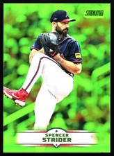 2025 Topps Stadium Club - Spencer Strider #90 Lime Green Foil