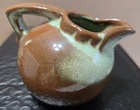 Frankoma #553 MINI BALL CREAMER PRAIRIE GREEN. 2.5X3 INCHES