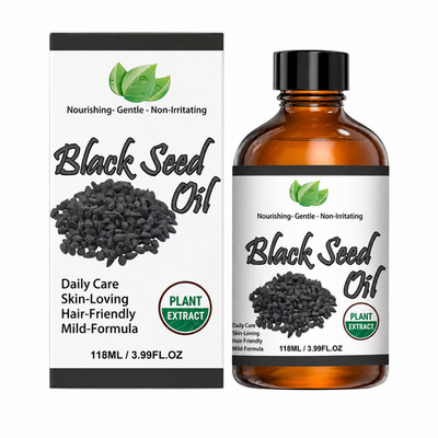  Black Seed Oil 118ml Cold Pressed Moisturizing Oil for Hair & Skin 