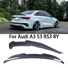 For Audi A3 S3 Rs3 8y Limousine Sedan 2021-2026 Carbon Fiber Trunk Wing Spoiler
