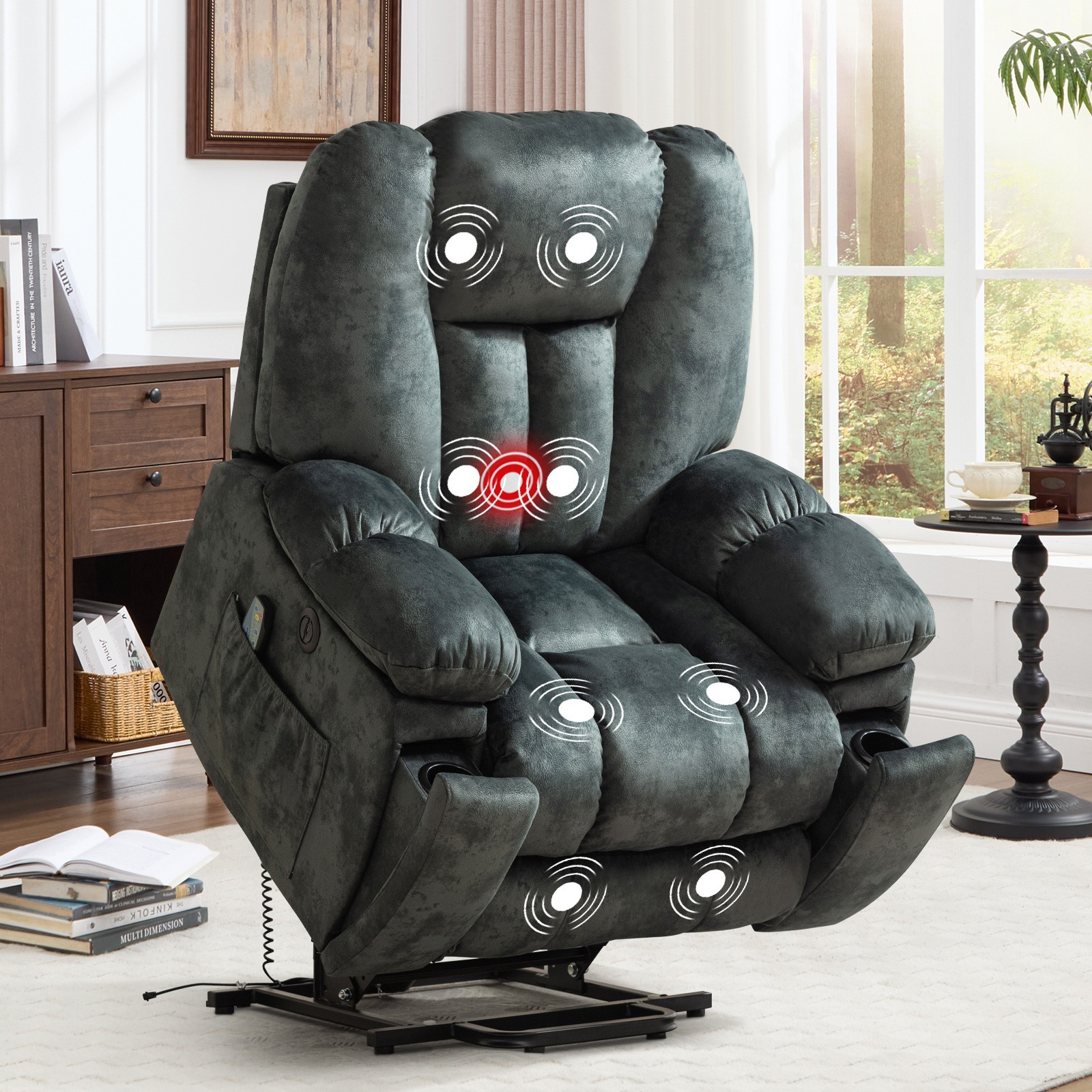 With Massage, Heat, And Usb For Elderly