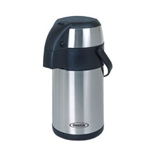 Image of 3 Litre Stainless Steel Airpot Vacuum Flask Thermos Jug with Pump Action