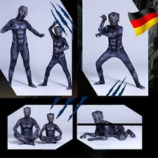 Black Panther Kostüm Kinder Marvel Junge Cosplay Karneval Jumpsuit 5-12 Jahre