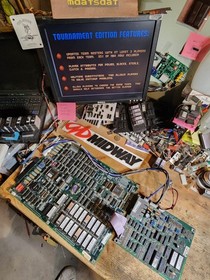 NBA JAM TOURNAMENT PCB JAMMA ARCADE REWIND 2.0 BOARD SET WORKING!!!! MIDWAY 