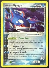 2004 POKEMON MAGMA VS AQUA TEAM AQUA'S KYOGRE HOLO #3/95 LGHTLY PLAYED