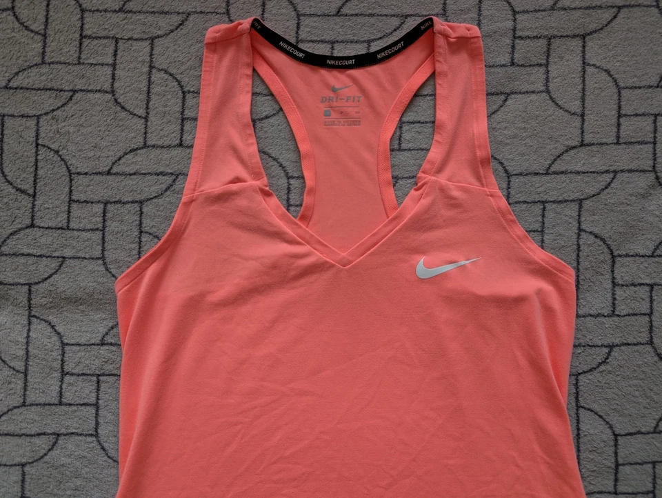 ● 罕见 VICTORIA AZARENKA 2018 网纱粉色连衣裙裙子耐克女式 S 码 ● — 第 3/4 张图片