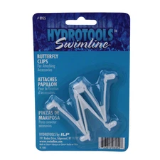 Set of 3 White HydroTools Butterfly Snap-In Clips Swimming